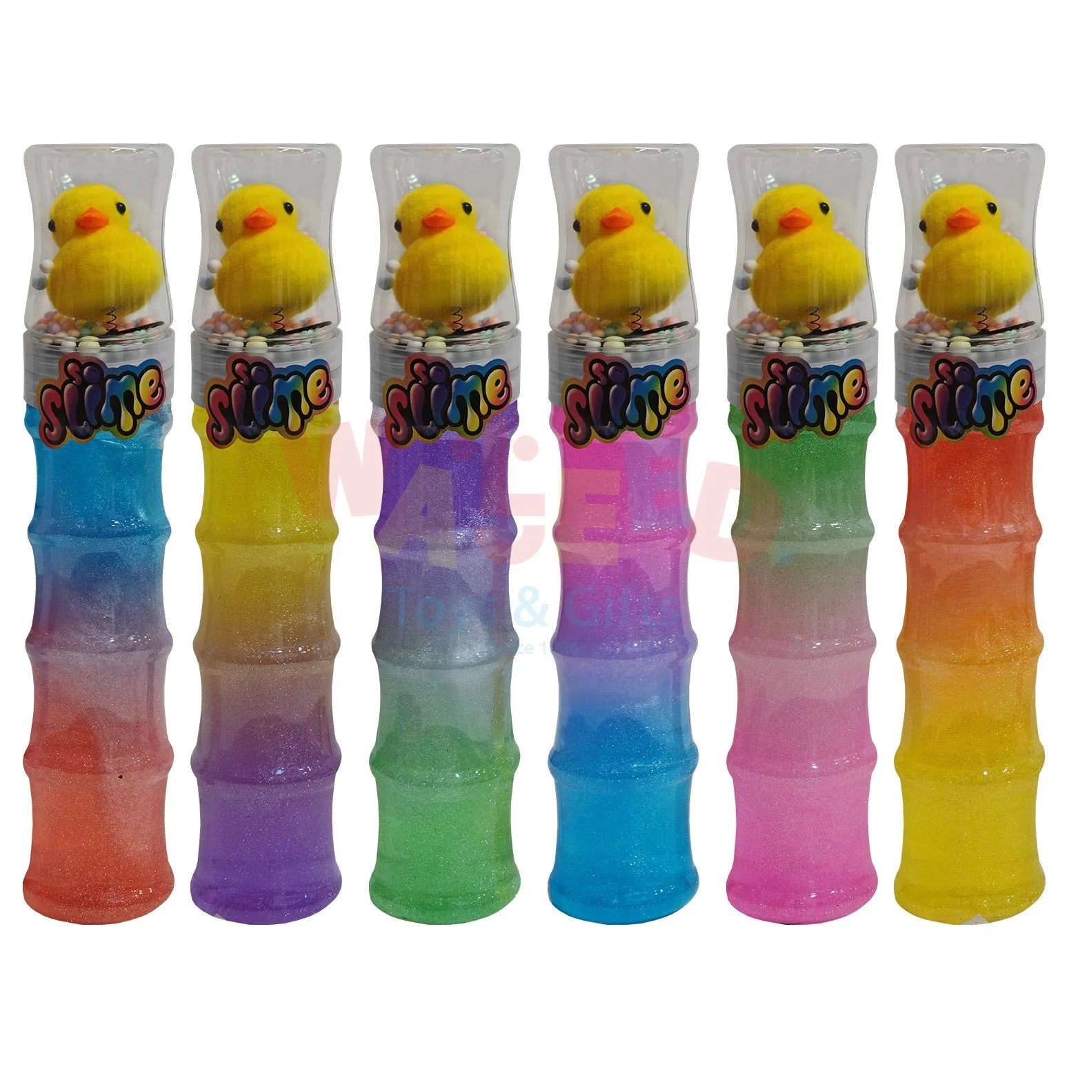 Colorful Tube Slime with Duck Toy