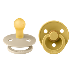 Bibs Colour 2 Pack Latex S1 Vanilla Mustard