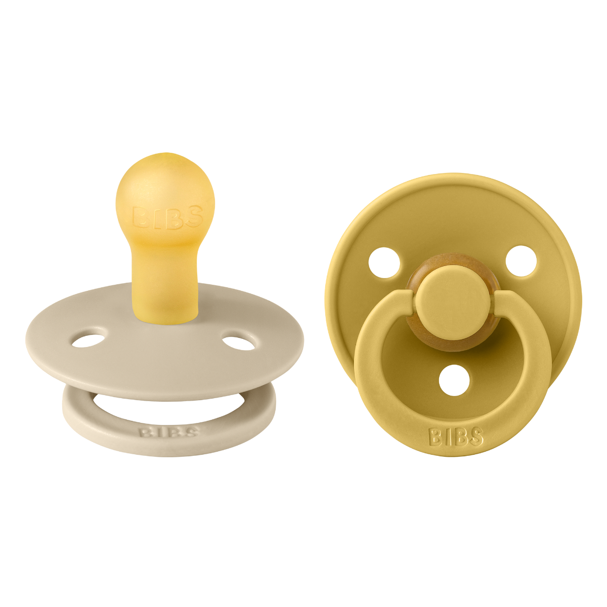 Bibs Colour 2 Pack Latex S1 Vanilla Mustard