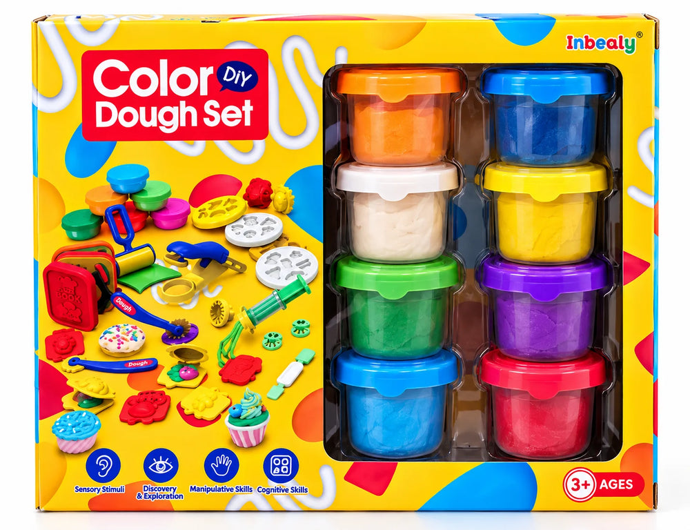 Colour Dough Play Set – 8 x 50g