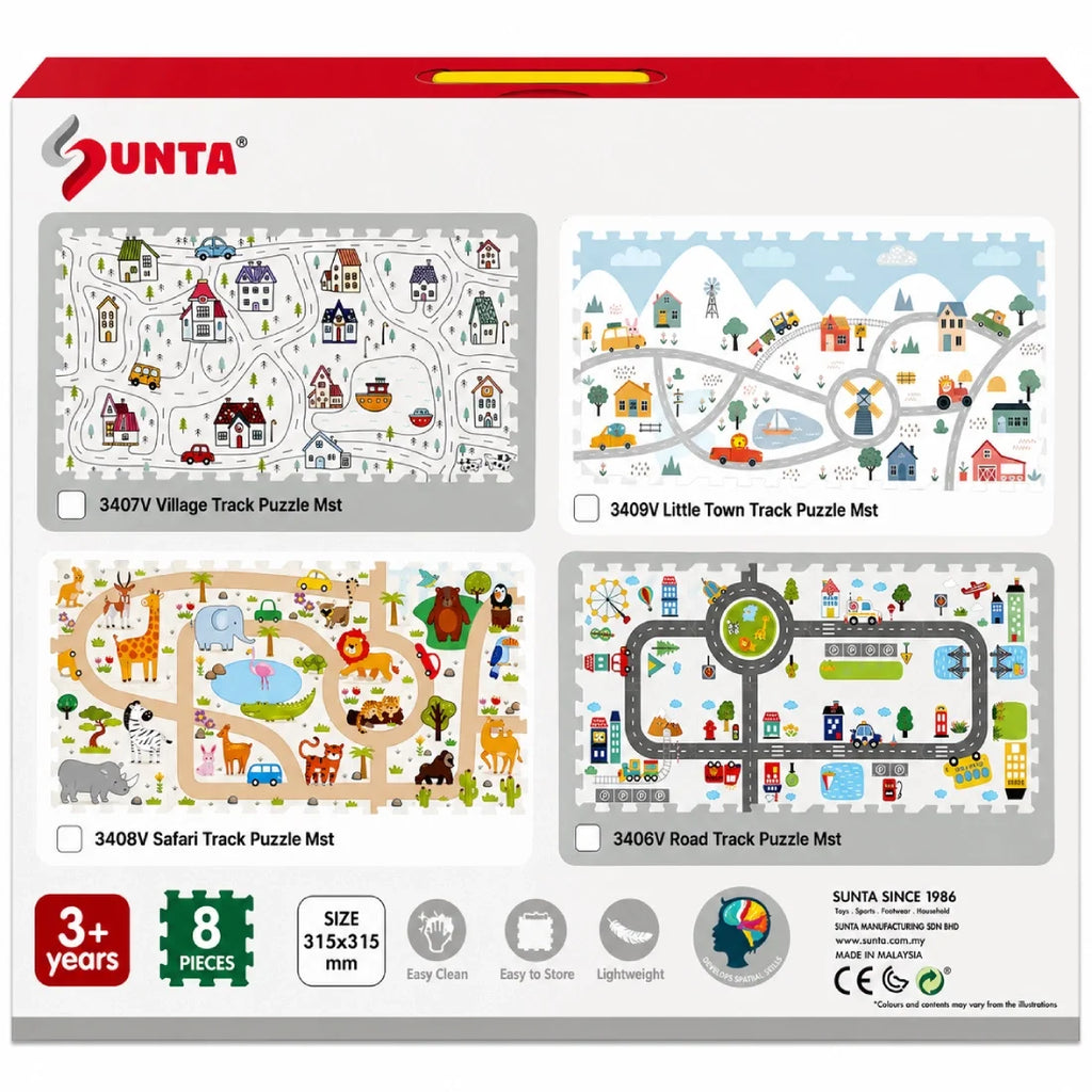 Sunta Kids Colour Roll Play Mat Grey EVA Adventure Activity Floor