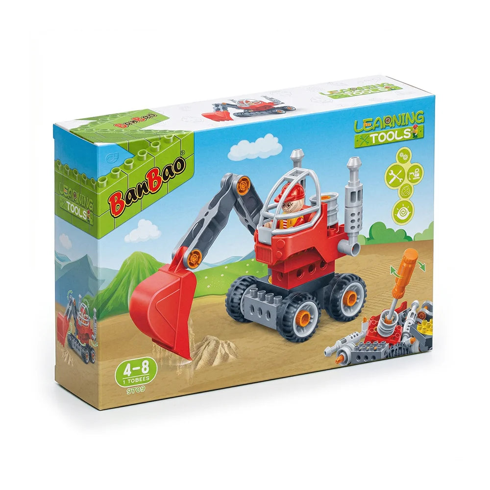 Construction Excavator Building Blocks