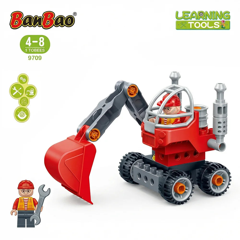 Construction Excavator Building Blocks