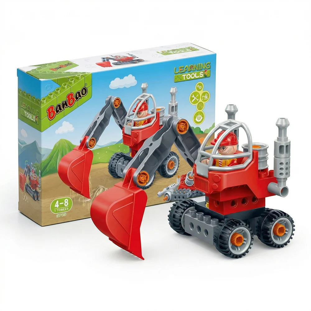 Construction Excavator Building Blocks
