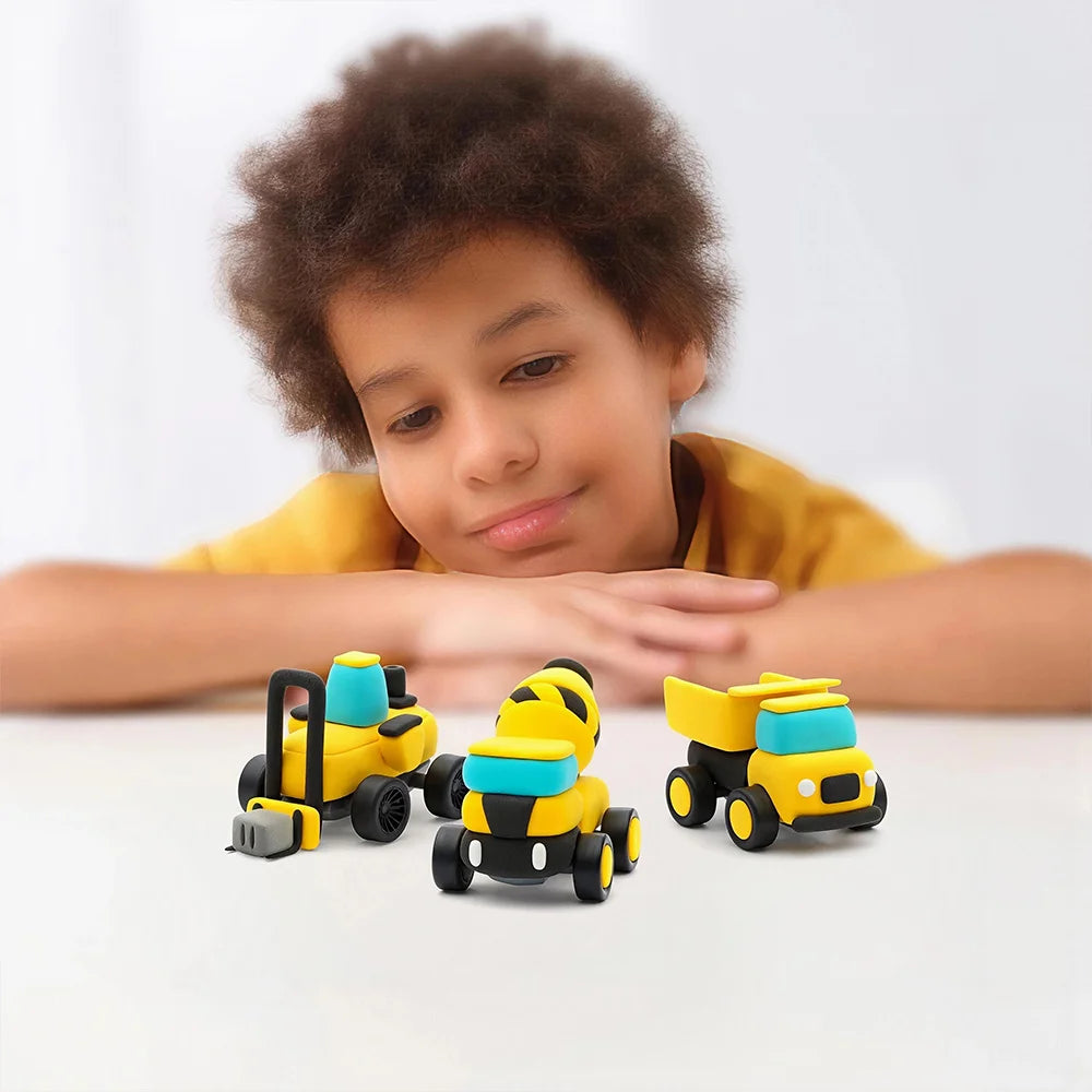 Construction Vehicles Clay Set