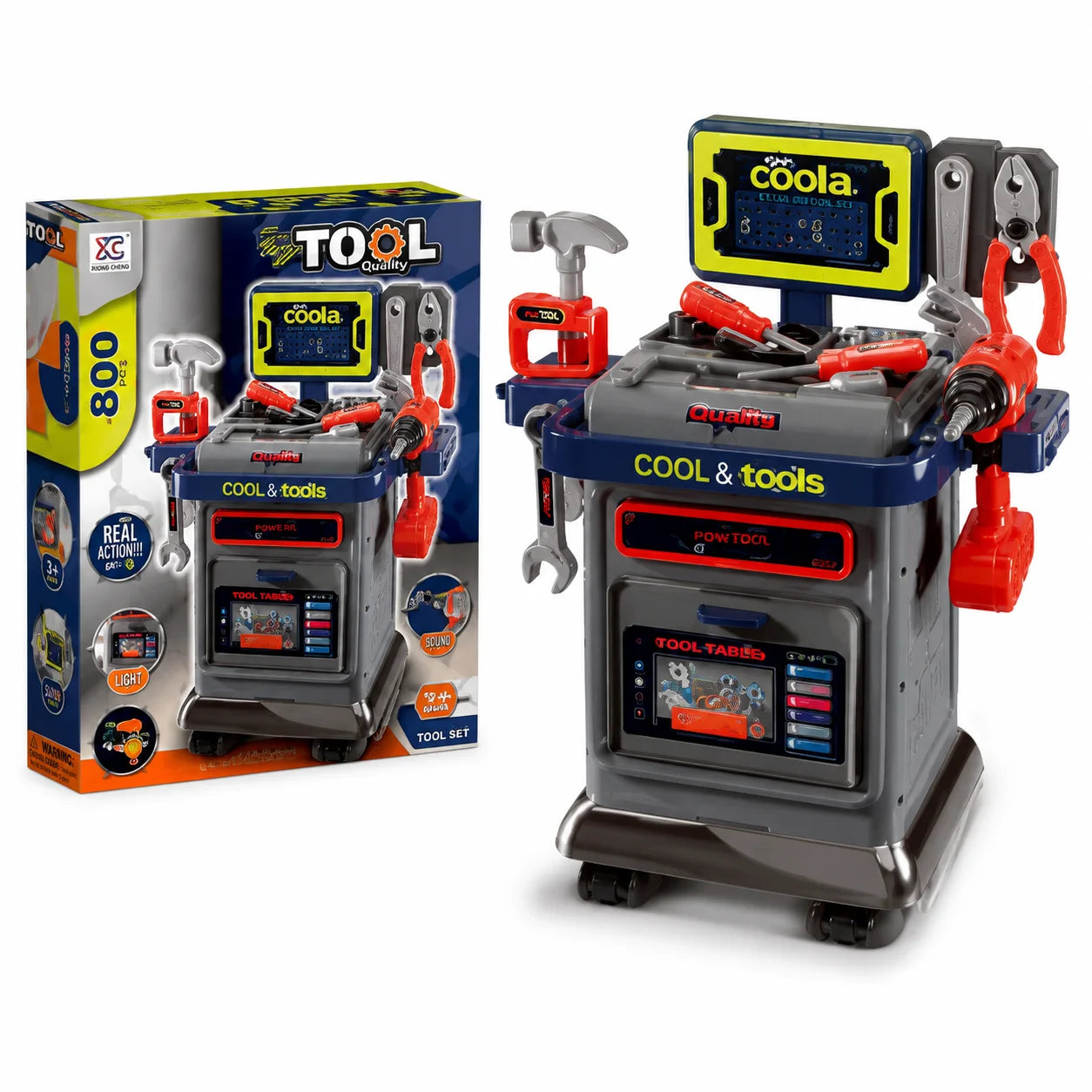 Cool Tools Workbench Playset – 66 Pieces