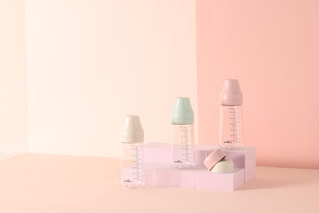 Spectra PA baby bottle 1PC 260ml cream pink
