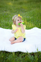 بيبى بانانا كورن كوب فرشاة اسنان للأطفال – أصفر