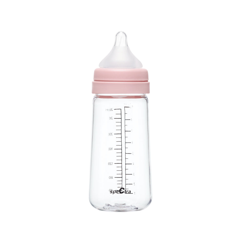 Spectra PA baby bottle 1PC 260ml cream pink