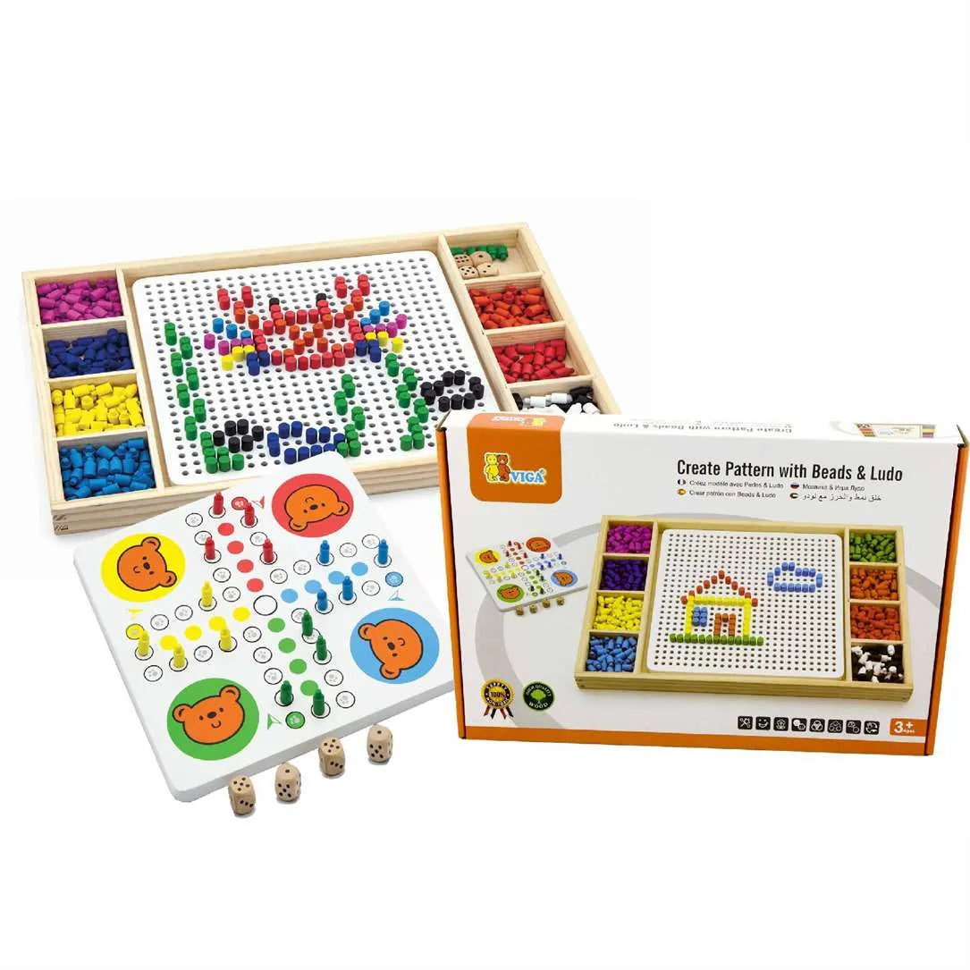 Create Pattern with Beads & Ludo