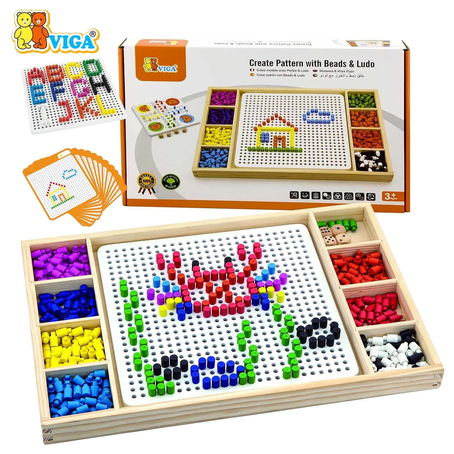 Create Pattern with Beads & Ludo