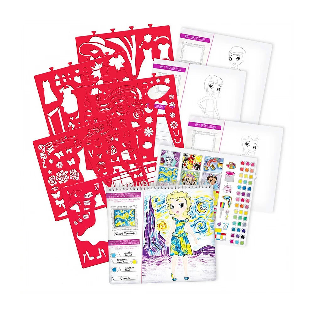 Creative Fashion Design Stencil Drawing Kit for Kids