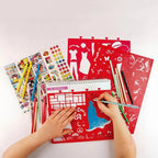 Creative Fashion Design Stencil Drawing Kit for Kids