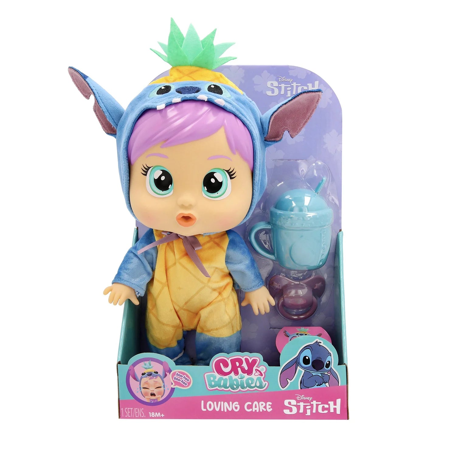 Cry Babies Loving Care Disney Stitch Baby Doll