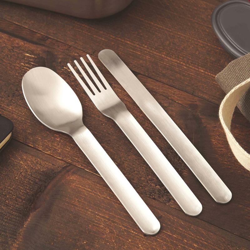 Black and Blum Cutlery Set Stainless Steel