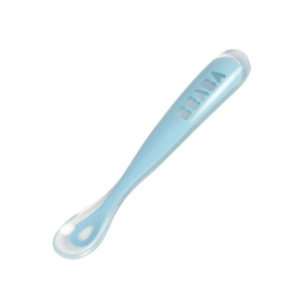 Beaba Silicone Spoon 1stAge SetOf 2+Box Windy-Blue
