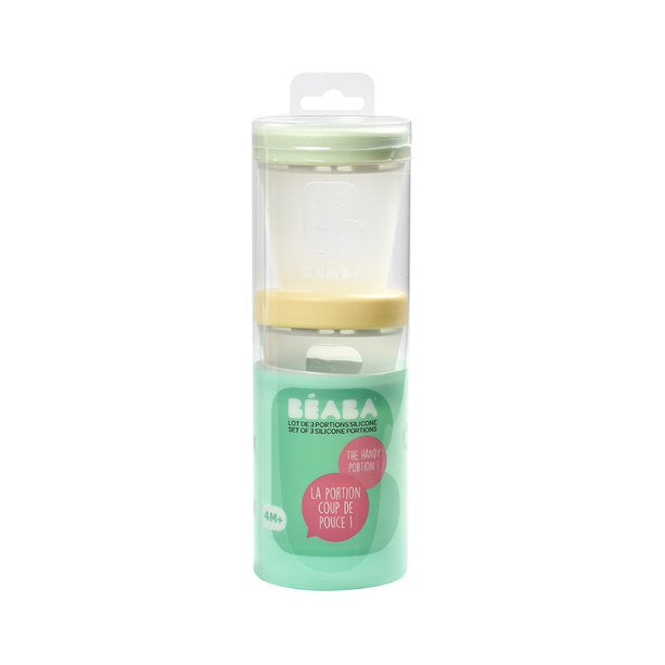 Beaba Silicone Portions Set of 3 Spring