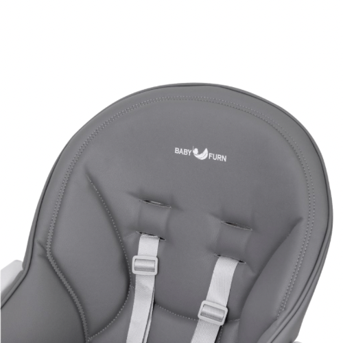 بيبي فيرن - كرسي طعام عالي – رمادي غامق