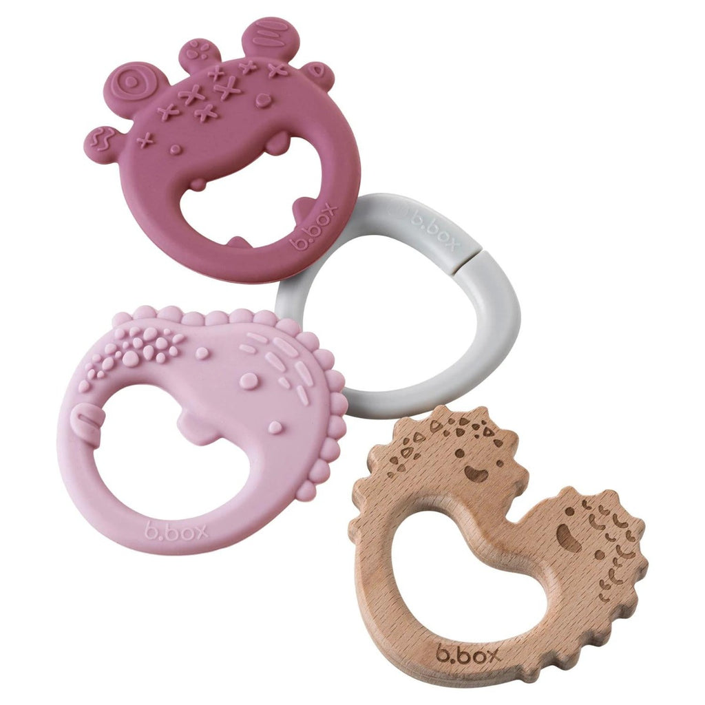 B.BOX - TRIO TEETHER LULLABY - pink