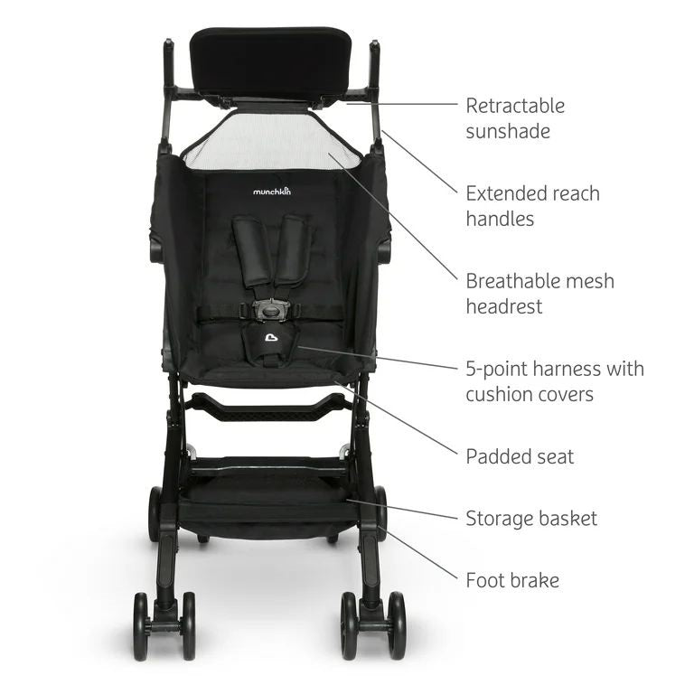 Munchkin Sparrow Ultra Compact Stroller- Blk