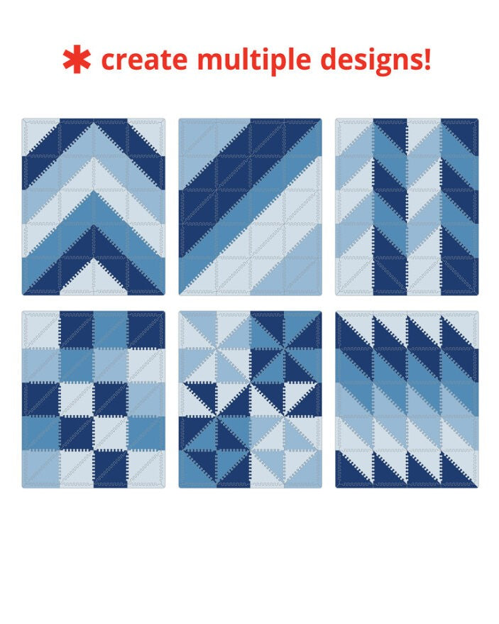 Skip Hop Playspot Geo Floor Tiles Blue Ombre