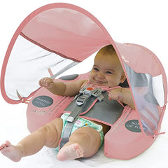 MamboBaby Chest Float Canopy & tail - water proof - Beetle ( 3 months - 2 yrs) - pink