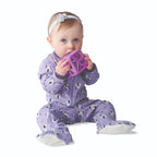 Malarkey Chew Cube - easy grip teether rattle - Purple