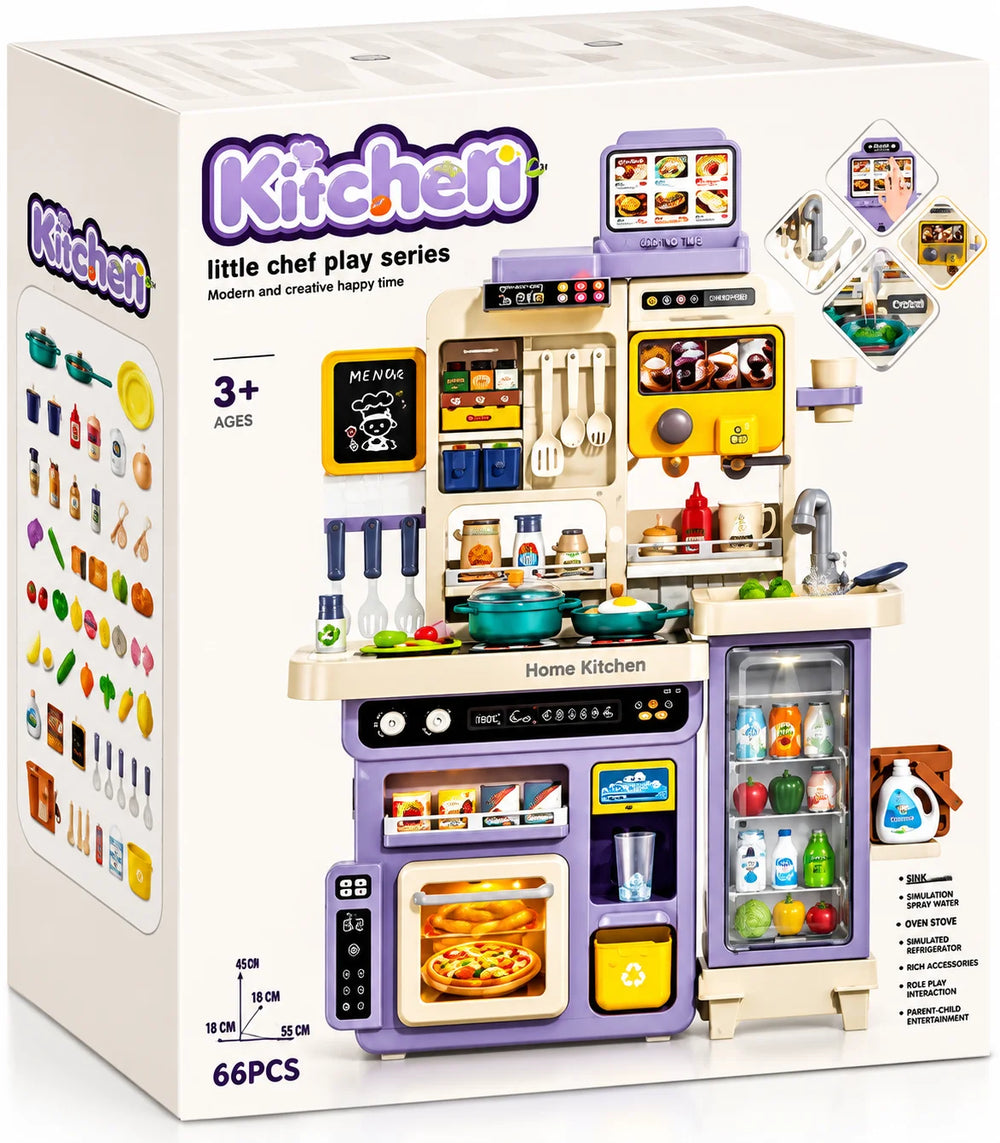 Deluxe Kitchen Playset with Fridge & Spray
