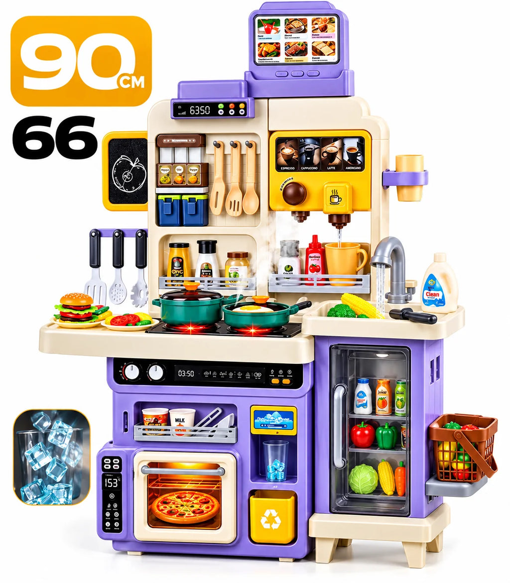 Deluxe Kitchen Playset with Fridge & Spray
