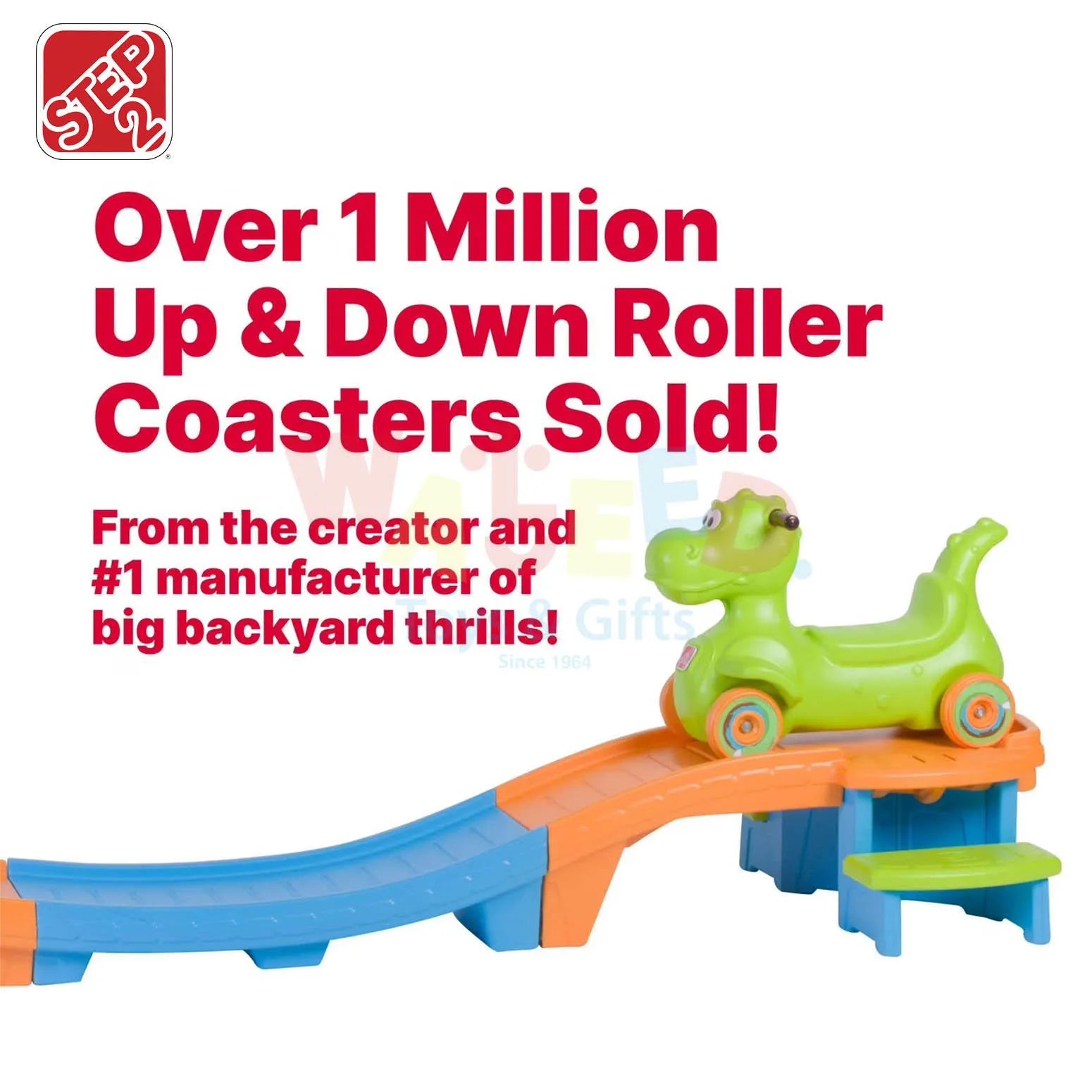 Dino Dash Up & Down Roller Coaster