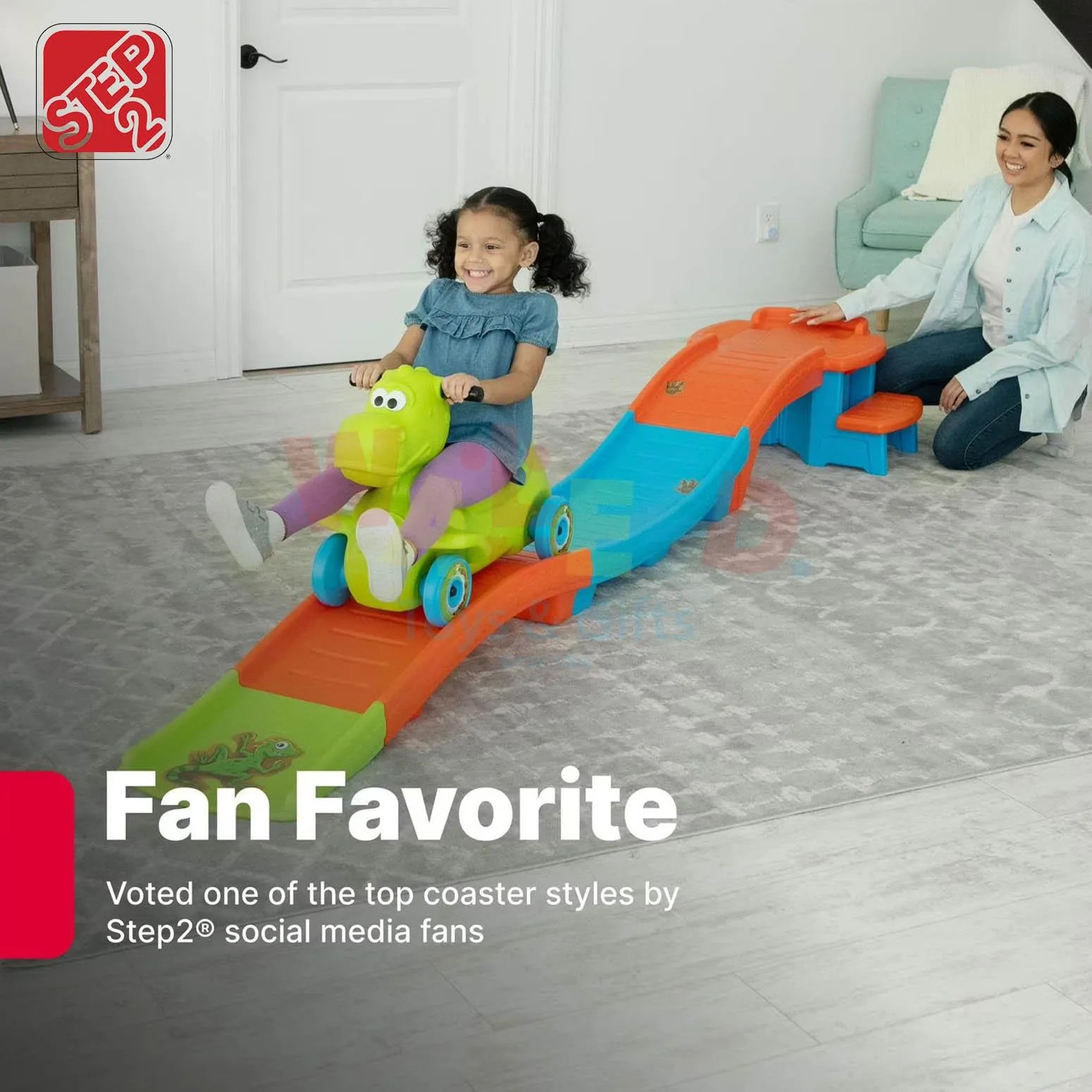 Dino Dash Up & Down Roller Coaster