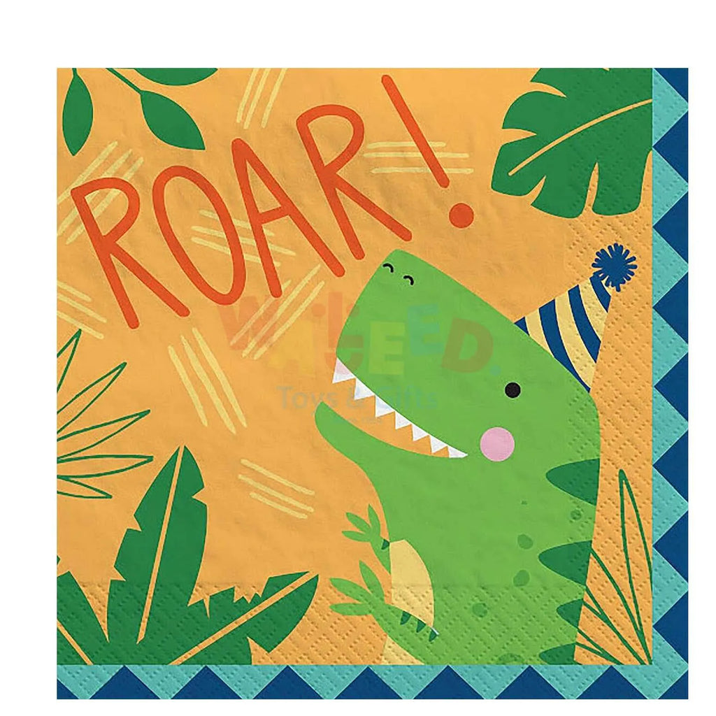 DINO MITE PARTY LUNCHEON NAPKINS16P