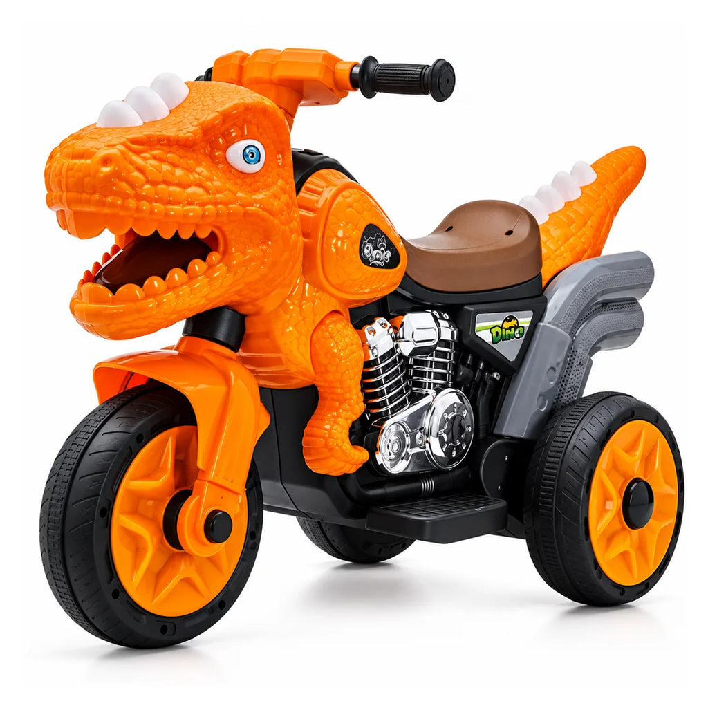 Dinosaur Electric Ride-On Motorcycle for Kids 6V with Music & Lights
