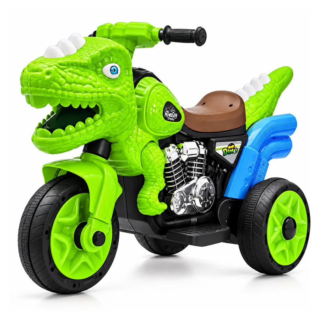 Dinosaur Electric Ride-On Motorcycle for Kids 6V with Music & Lights