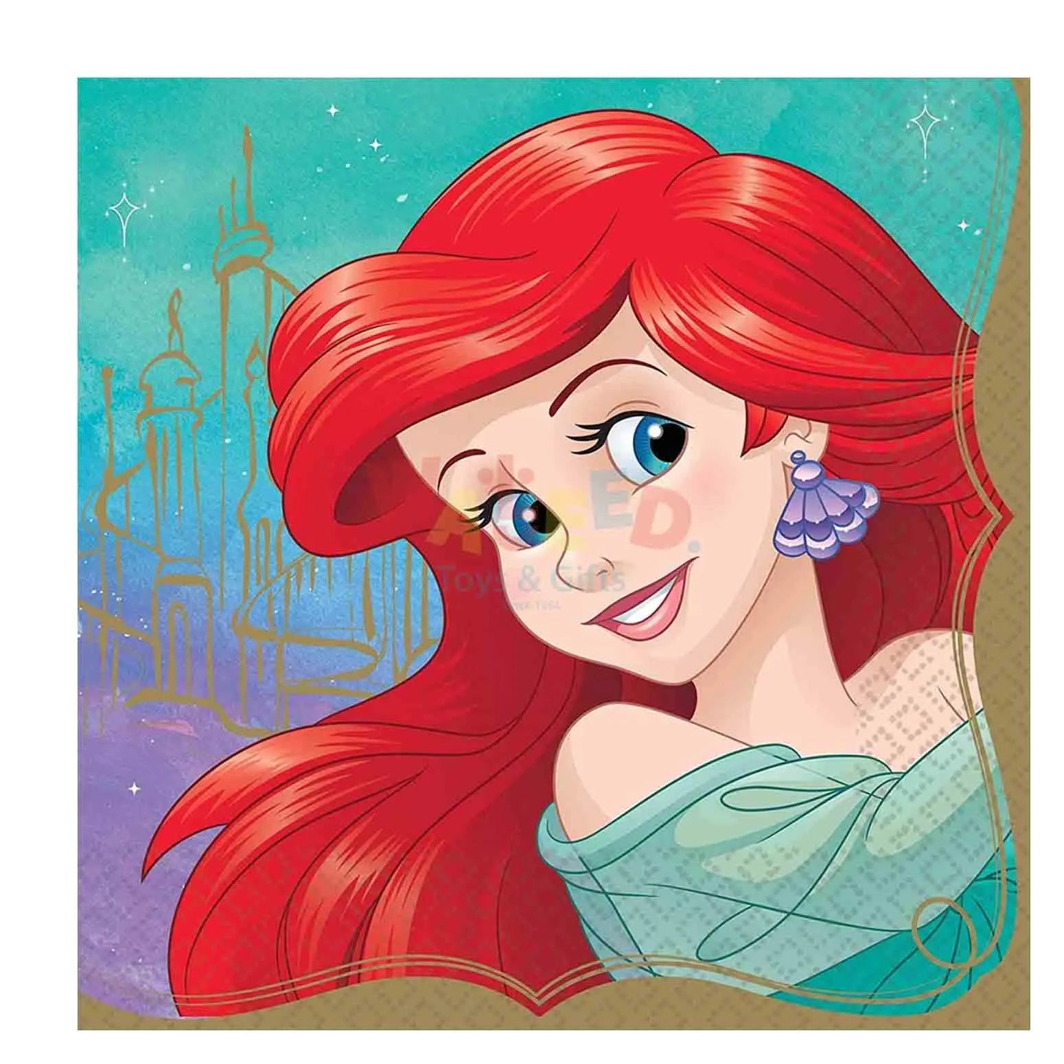 DISNEY ARIEL LUNCH NAPKIN 16PCS.