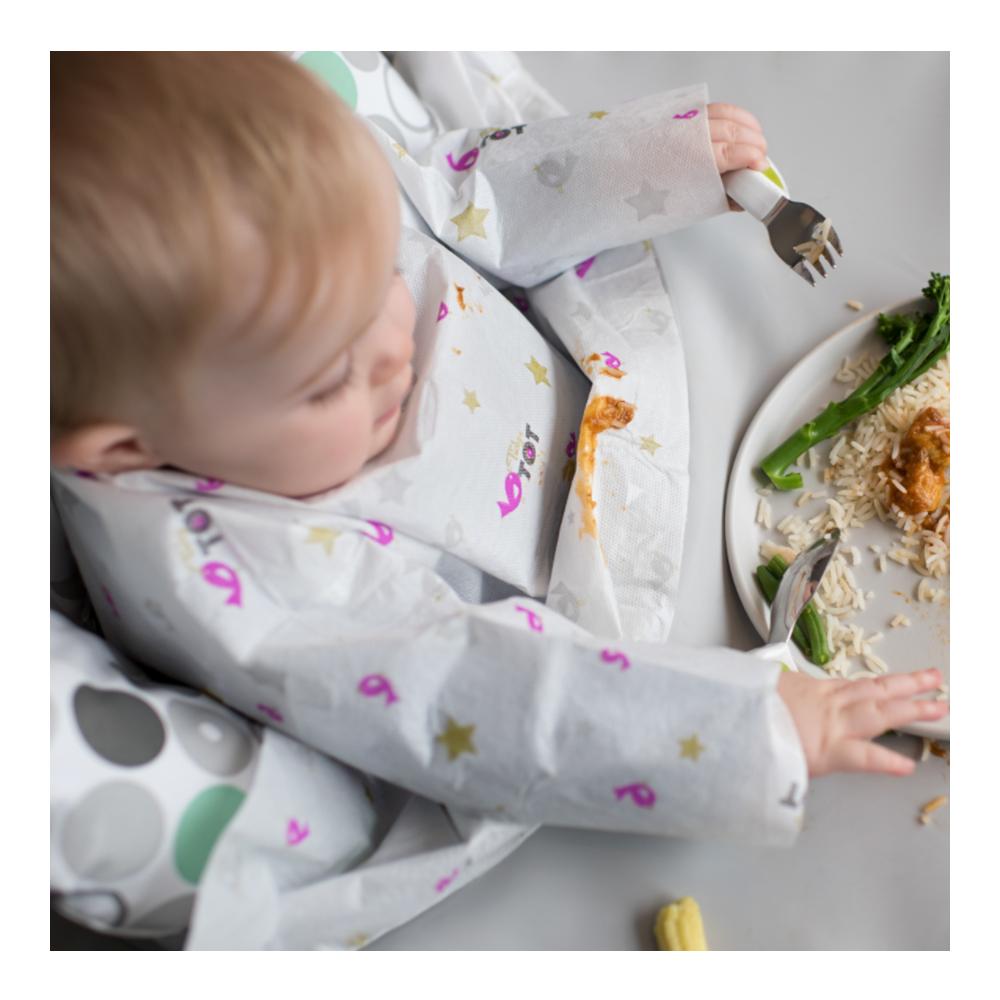 مريلة   تيدي توت  ذات عبوة مزدوجة بيضاء