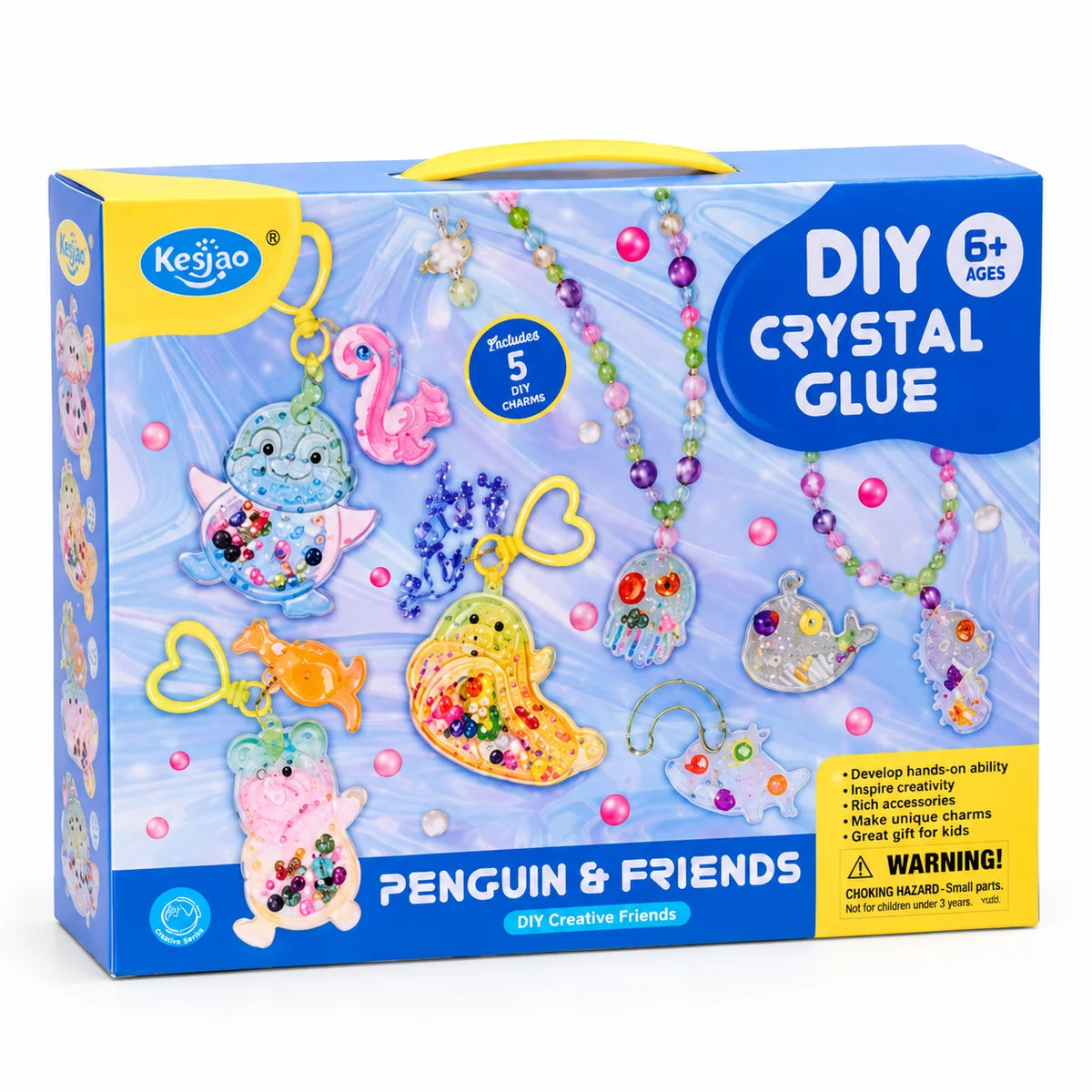 DIY Crystal Glue Charms – Penguin & Friends