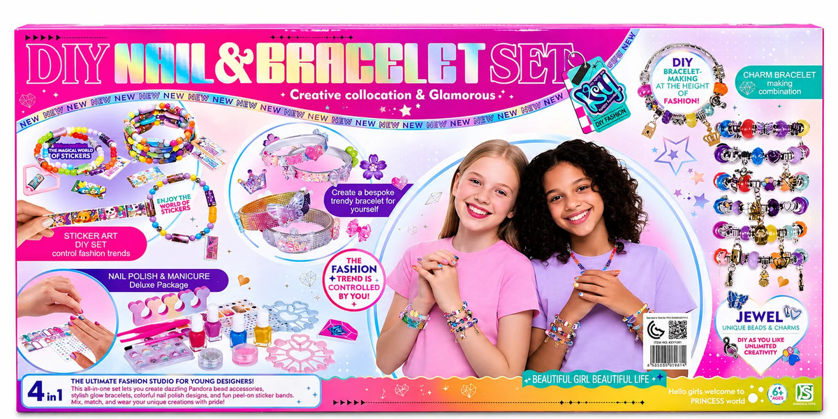 DIY Nail & Bracelet 4-in-1 Set
