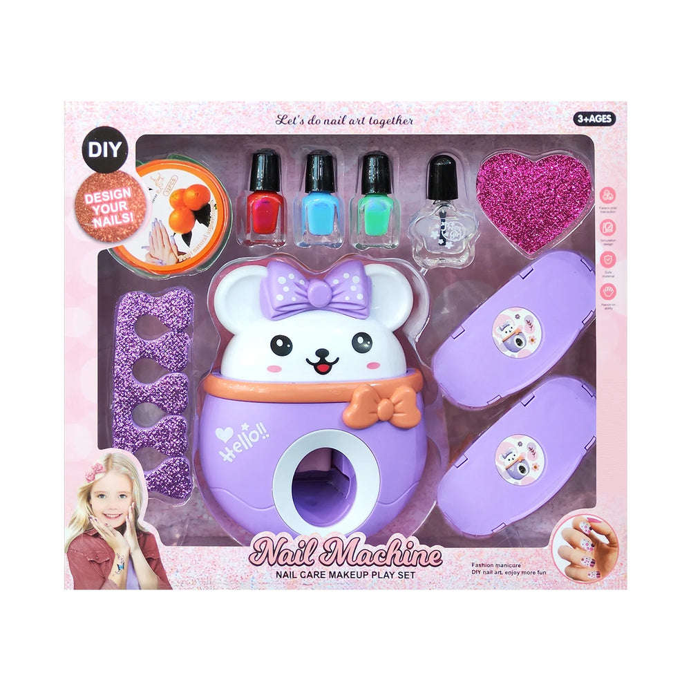 DIY Nail Machine Beauty Play Set for Kids