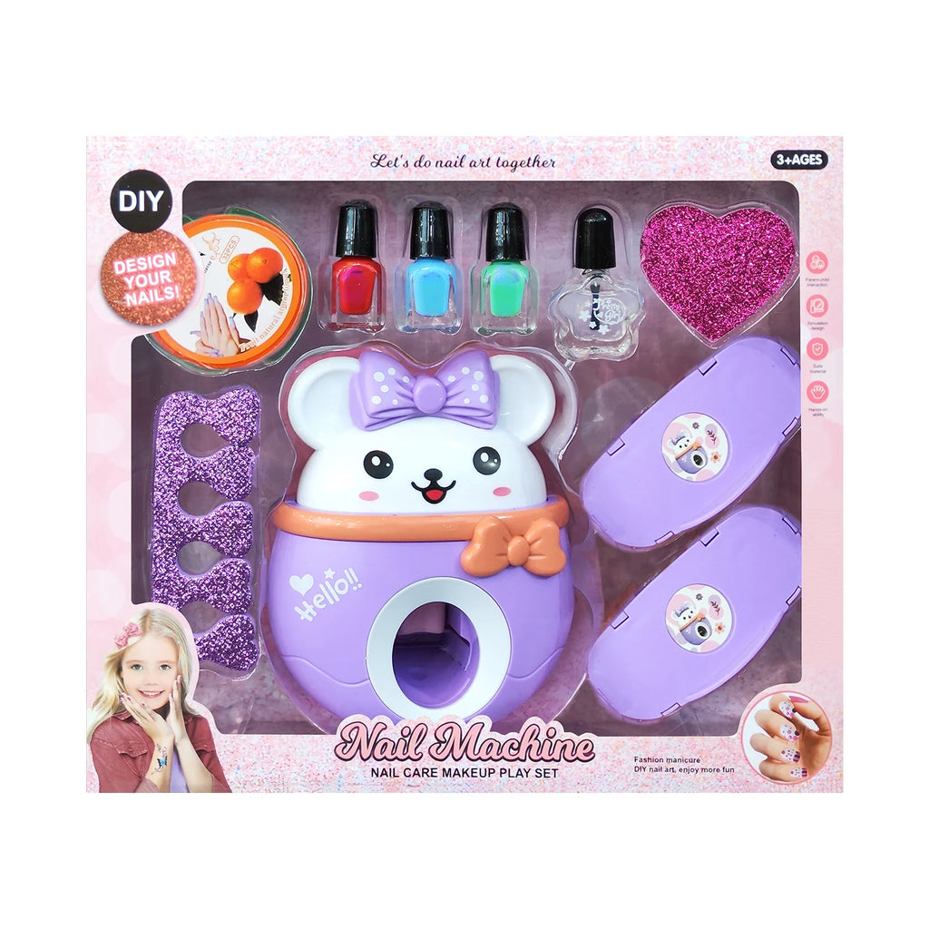 DIY Nail Machine Beauty Play Set for Kids