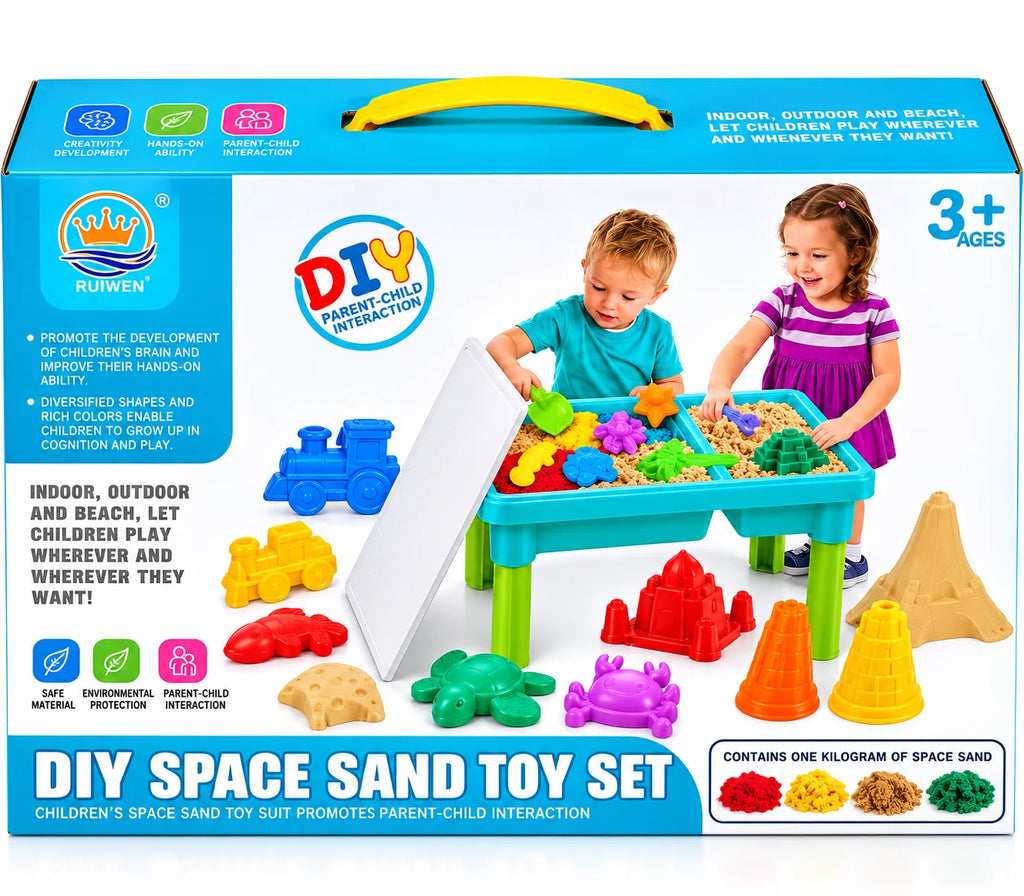 DIY Space Sand Table Set – Vehicle & Animal Moulds