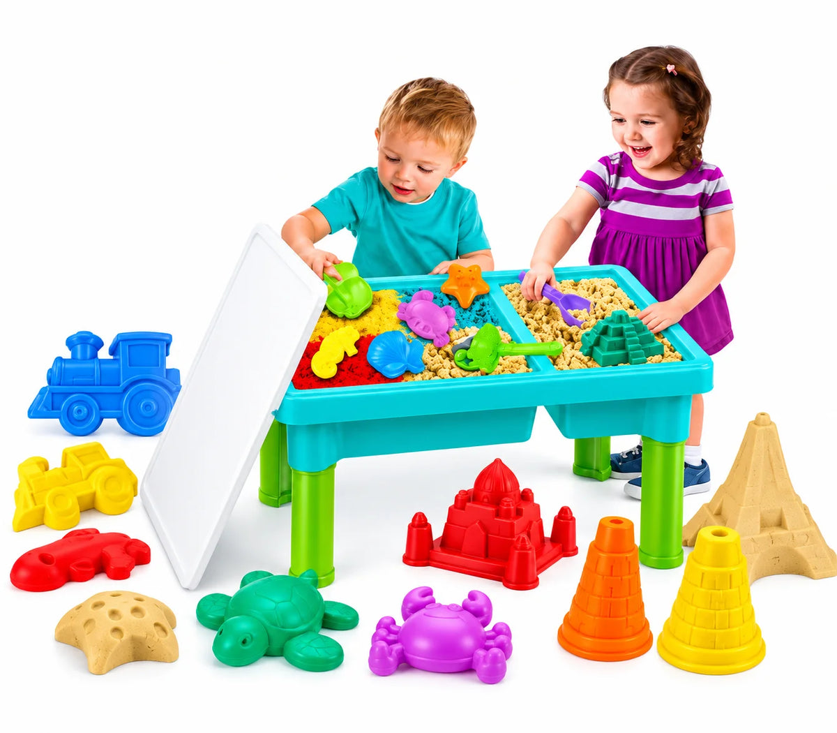 DIY Space Sand Table Set – Vehicle & Animal Moulds