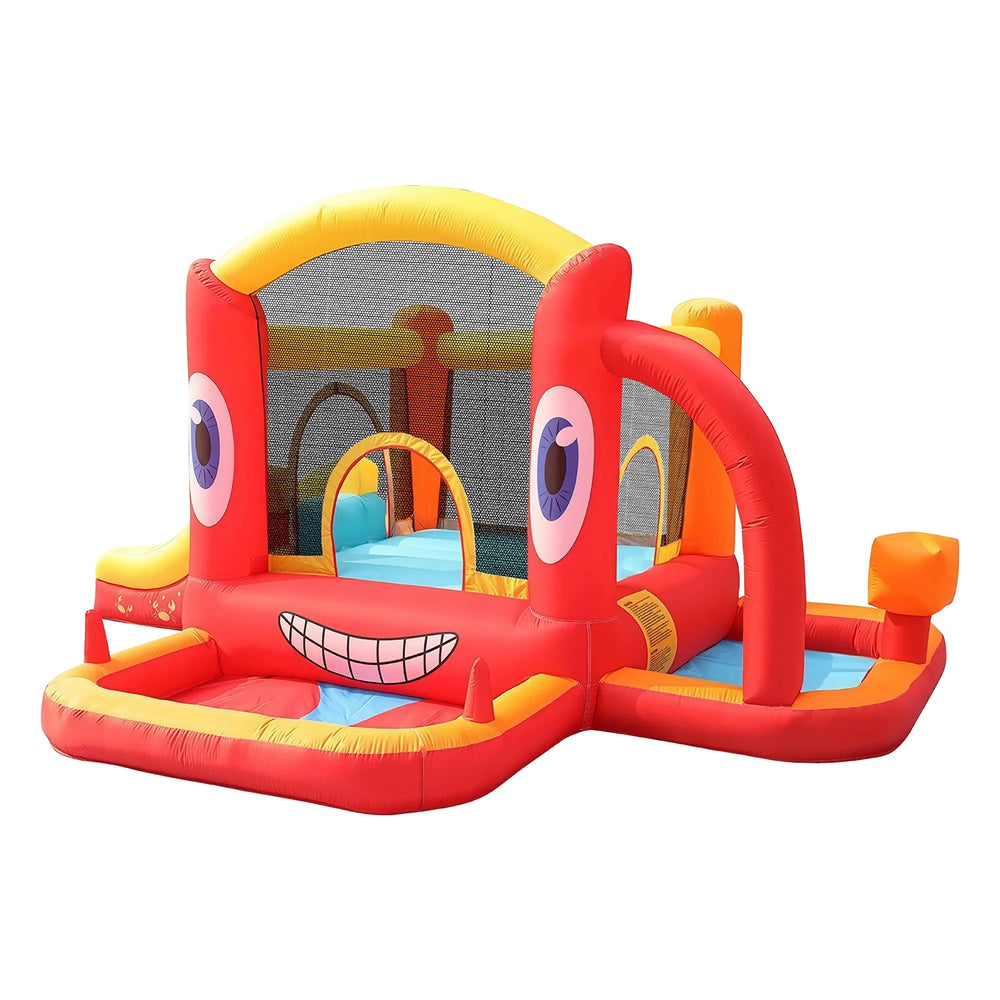 Doctor Dolphin Inflatable Bounce Castle with Slide (395×295×195 CM)