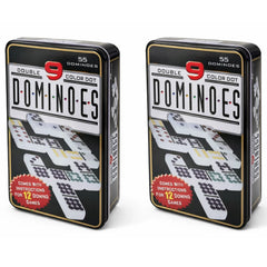 Double 6 Dominoes Game Set With Case
