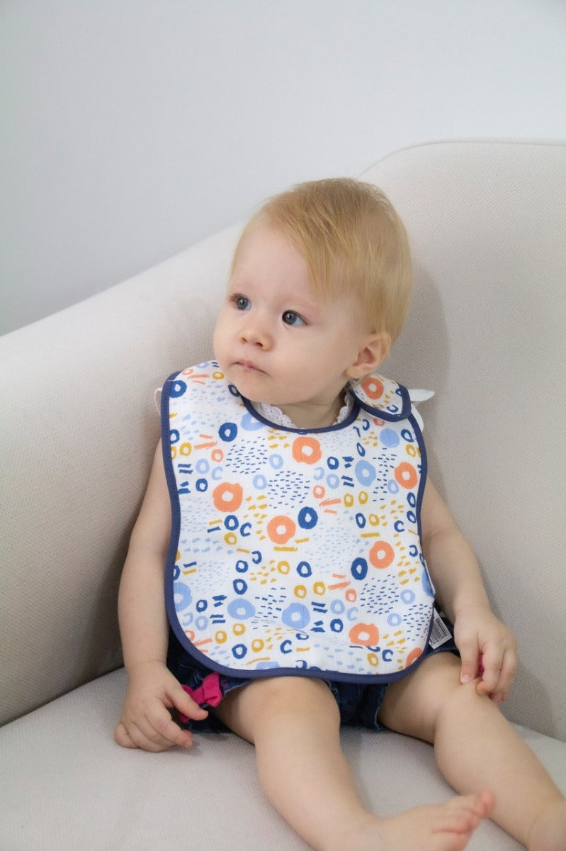 BABYJEM MUSLIN BABY BIB COLORFUL RINGS