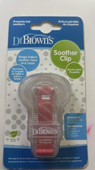 Dr Brown's Pacifier Tether Clip - Pink