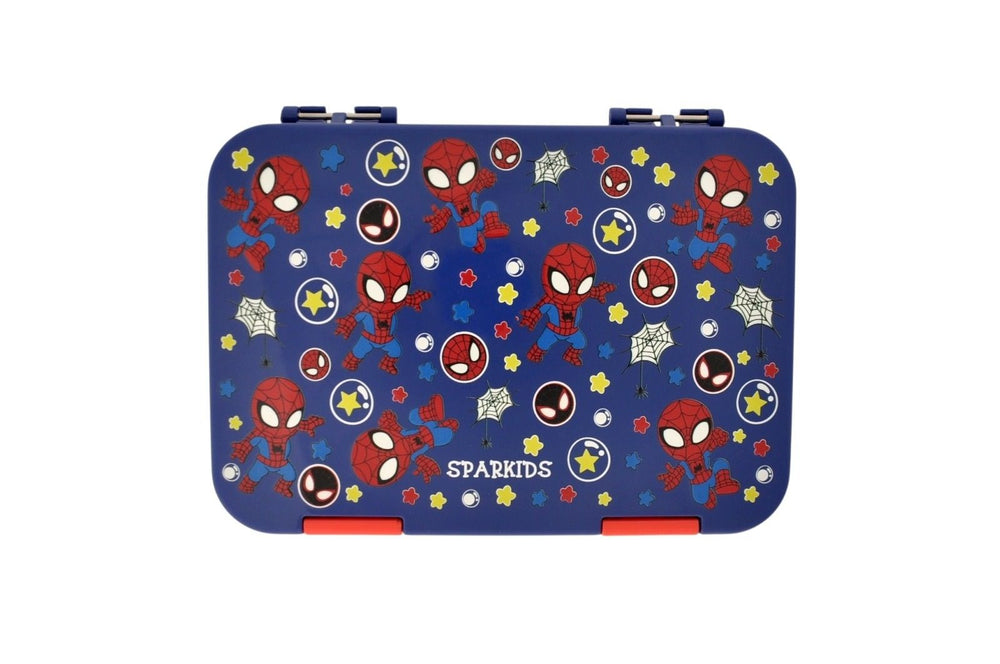 Sparkids spider man lunch box.