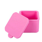 Fun box 100 ml square silicone container Pink