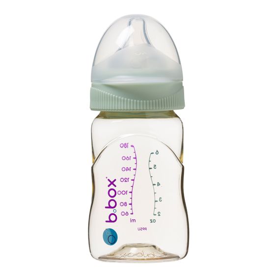 B.Box PPSU baby bottle- 240ml sage