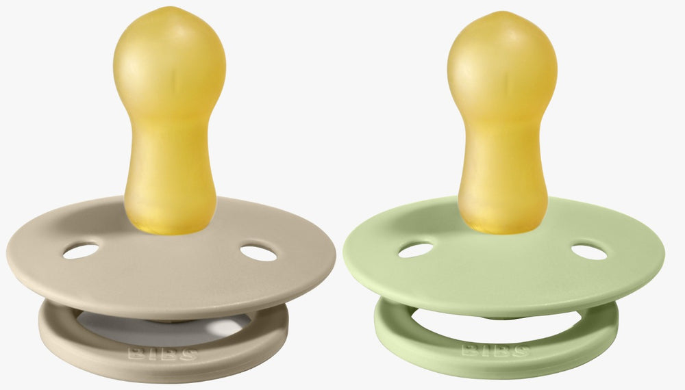 Bibs Pacifier Size 1 - Baby 0 -6M (2pcs) Sand